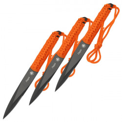 Knives throwing Master Puro 3pc steel 420 handle Orange winding (MM001H3B-2)