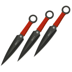 Throwing darts-1 3pcs in red braid (MM003H3B) knives