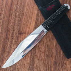 Knife throwing pirate sport 7 chrome in a case (0812)