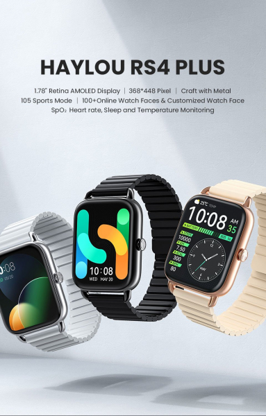 Partner Xiaomi Haylou produces smart watches Haylou RS4 Plus with a 10-day autonomous time